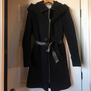 Black Wool Blend Coat by Soia & Kyo